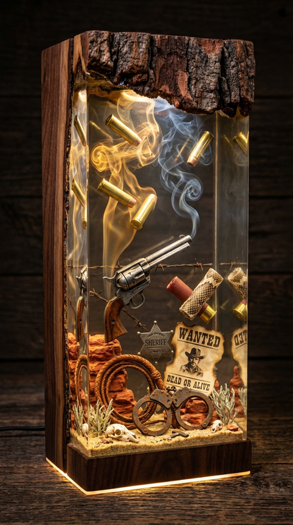 Handmade Western Resin Lamps
